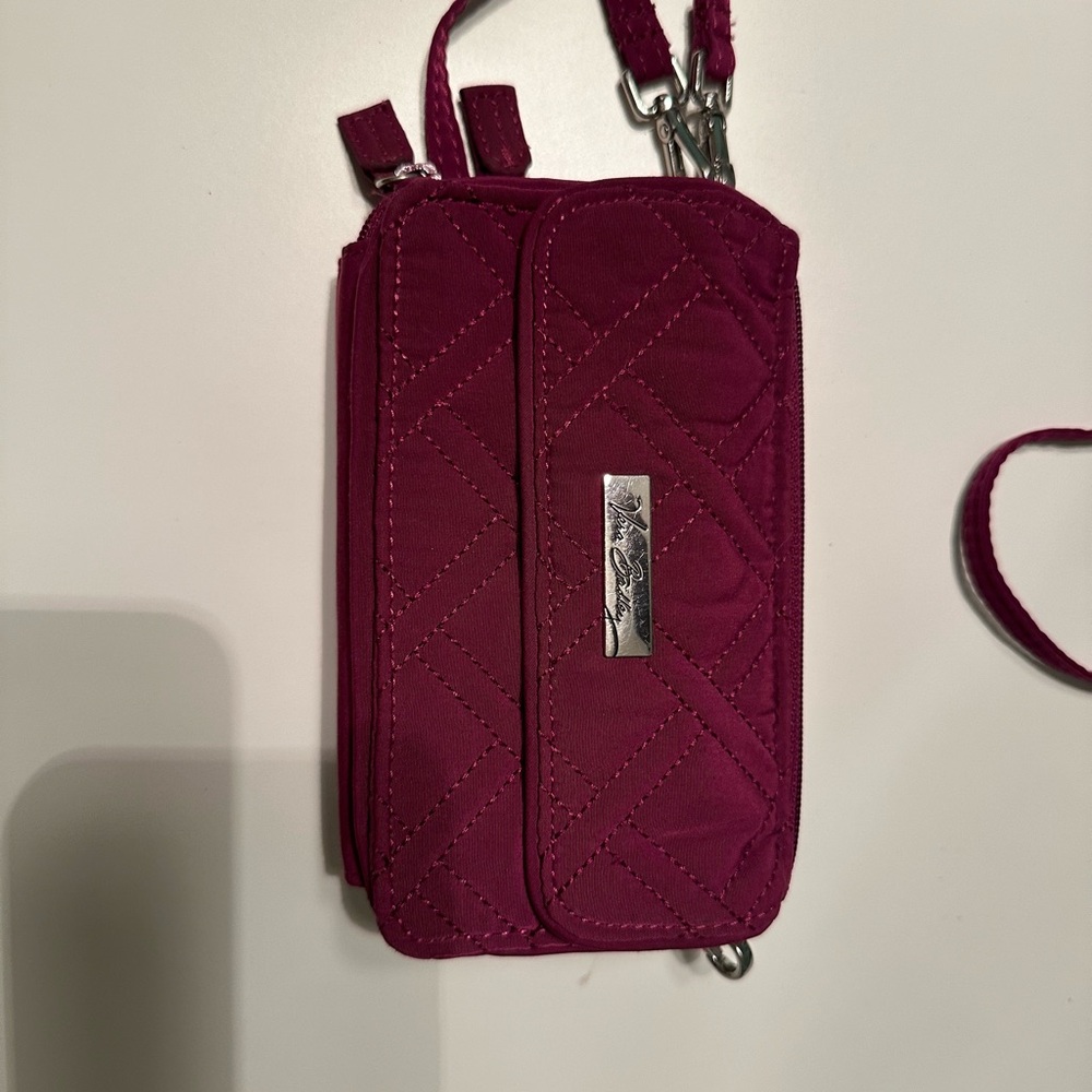 Vera Bradley Pink Quilted Crossbody Bag Fushcia